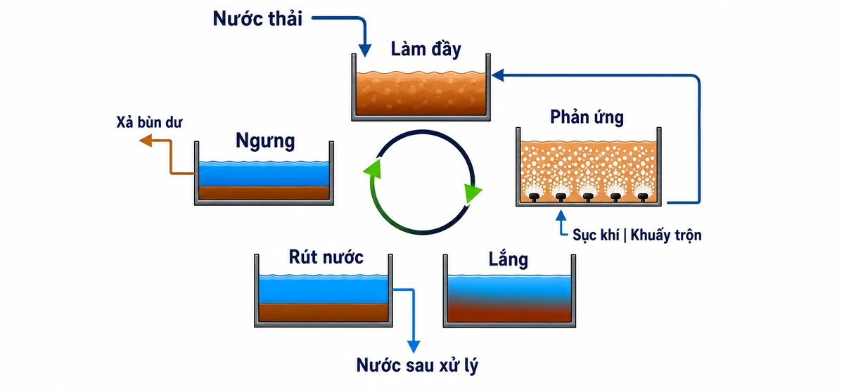 Công nghệ xử lý nước thải SBR bể phản ứng theo mẻ