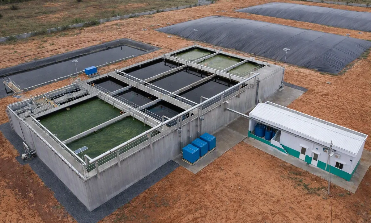 Hệ thống xử lý nước thải chăn nuôi với hầm biogas và bể sinh học do ATL thi công