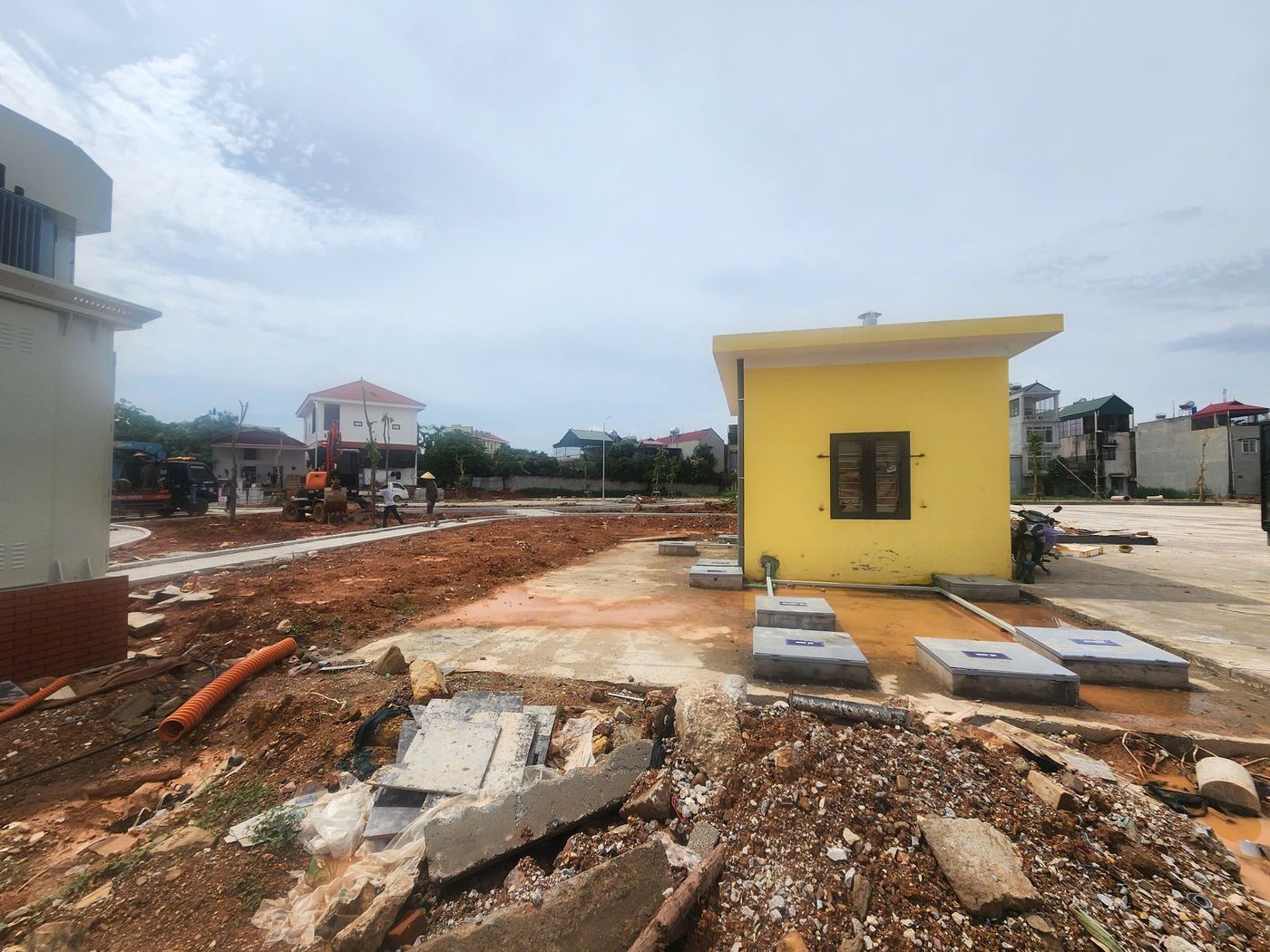 Trạm xử lý nước thải sinh hoạt 125 m3 ngày đêm tại Khu đô thị mới trung tâm thị trấn Chũ, Bắc Ninh do ATL thi công